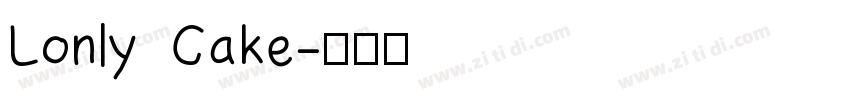 Lonly Cake字体转换